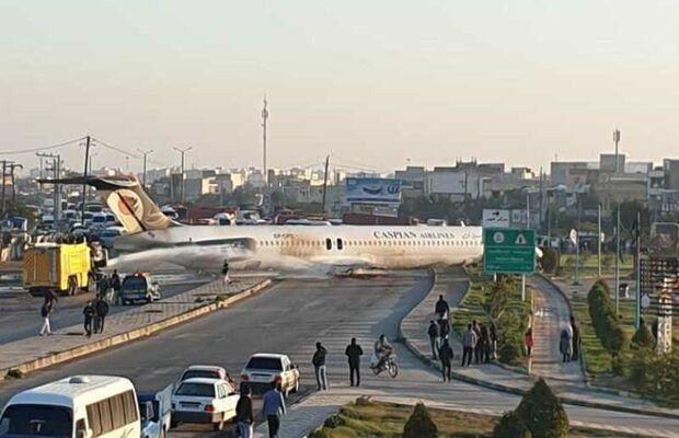 خروج هواپیما مسافربری کاسپین از باند فرودگاه در ماهشهر
